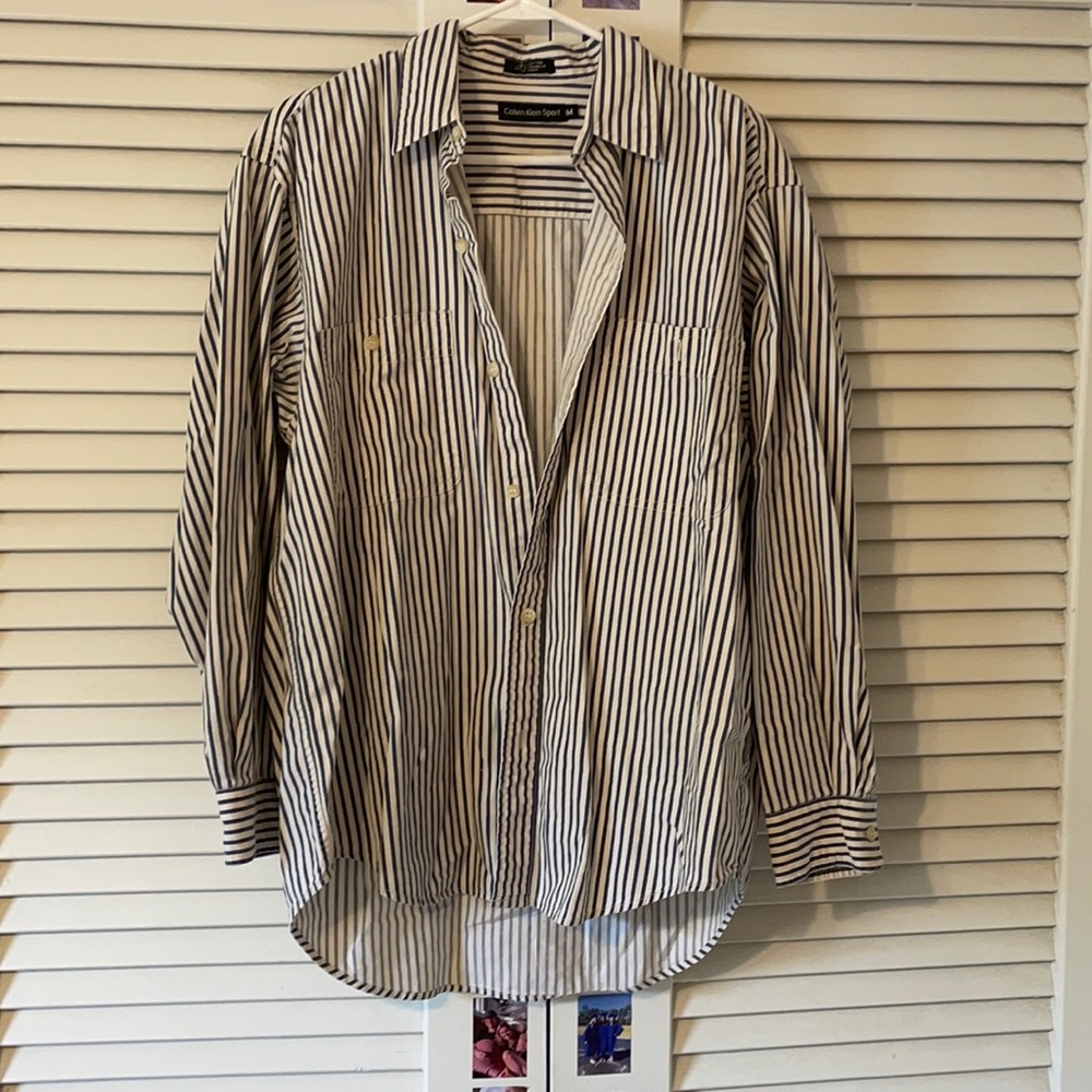 Calvin Klein Sport Cotton Button-Down